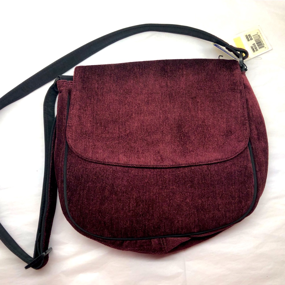 NWT Vintage David Dart purple corduroy purse handbag
